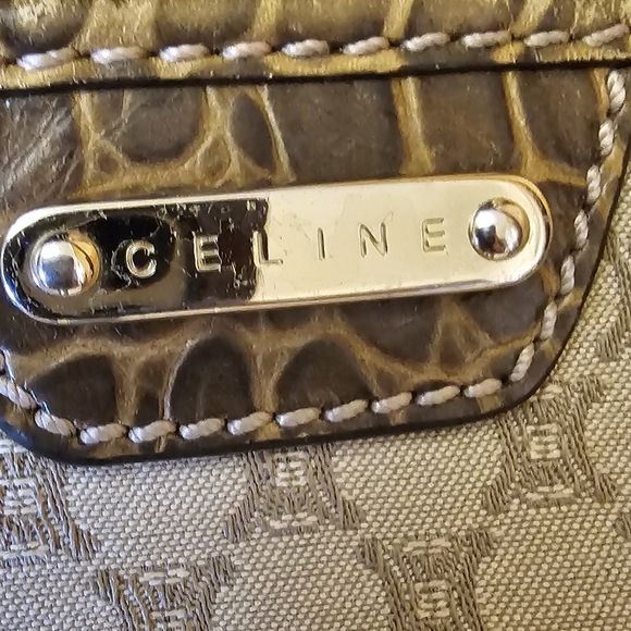 Celine Beige and Brown Patterned Tote - Picture 4 of 16